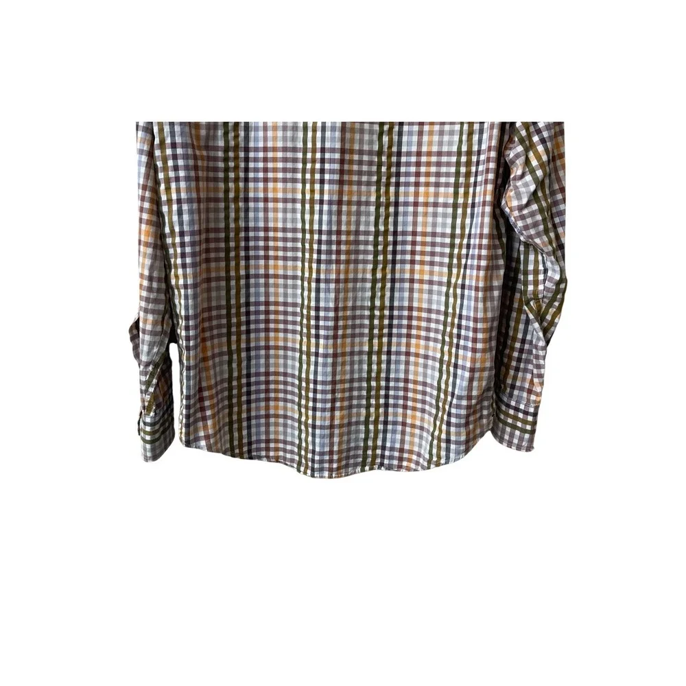 Banana Republic Mens Plaid Button‎ Down Shirt Size M Long Sleeve Cotton Preppy